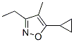 이속사졸,5-사이클로프로필-3-에틸-4-메틸-(9CI) 구조식 이미지