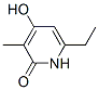 2(1H)-Pyridinone, 6-ethyl-4-hydroxy-3-methyl- (9CI) Structure