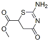 4H-1,3-Thiazine-6-carboxylicacid,2-amino-5,6-dihydro-4-oxo-,methylester 구조식 이미지