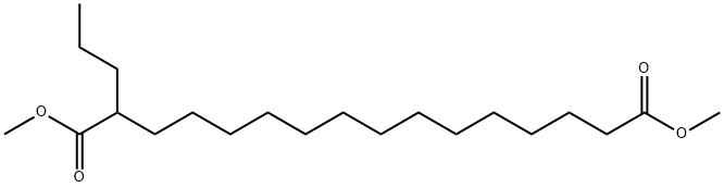 2-Propylhexadecanedioic acid dimethyl ester Structure