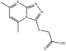 (5,7-DIMETHYL-[1,2,4]TRIAZOLO[4,3-A]PYRIMIDIN-3-YLSULFANYL)-ACETIC ACID Structure