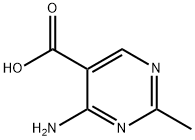 5-Pyrimidinecarboxylic  acid,  4-amino-2-methyl-,  labeled  with  nitrogen-15  (9CI) Structure