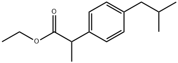 에틸2-(4-이소부틸페닐)프로피오네이트 구조식 이미지