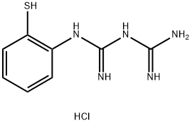 ([IMINO(2-MERCAPTOANILINO)METHYL]AMINO)METHANIMIDAMIDE HYDROCHLORIDE Structure