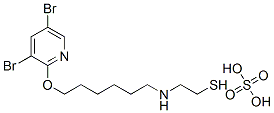 2-[6-(3,5-디브로모-2-피리딜옥시)헥실]아미노에탄티올황산염 구조식 이미지