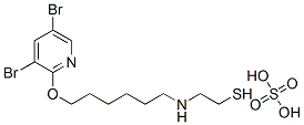 2-[6-(3,5-Dibromo-2-pyridyloxy)hexyl]aminoethanethiol sulfate Structure