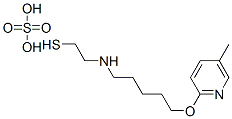 2-[5-(5-Methyl-2-pyridyloxy)pentyl]aminoethanethiol sulfate Structure