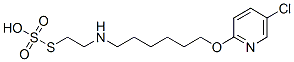 Thiosulfuric acid hydrogen S-[2-[[6-[(5-chloro-2-pyridyl)oxy]hexyl]amino]ethyl] ester Structure