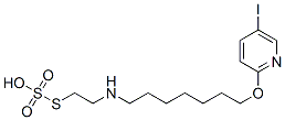 Thiosulfuric acid hydrogen S-[2-[[7-[(5-iodo-2-pyridinyl)oxy]heptyl]amino]ethyl] ester Structure