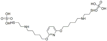 2,2'-[2,6-Pyridinediylbis(oxy-5,1-pentanediylimino)]bis(ethanethiol)bissulfate Structure