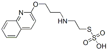 Thiosulfuric acid hydrogen S-[2-[[3-(2-quinolinyloxy)propyl]amino]ethyl] ester Structure