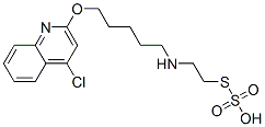 Thiosulfuric acid hydrogen S-[2-[[5-[(4-chloro-2-quinolyl)oxy]pentyl]amino]ethyl] ester Structure