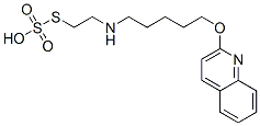 Thiosulfuric acid hydrogen S-[2-[[5-(2-quinolinyloxy)pentyl]amino]ethyl] ester Structure