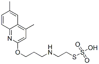 Thiosulfuric acid hydrogen S-[2-[[3-[(4,6-dimethyl-2-quinolinyl)oxy]propyl]amino]ethyl] ester Structure