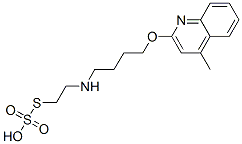 Thiosulfuric acid hydrogen S-[2-[[4-[(4-methyl-2-quinolinyl)oxy]butyl]amino]ethyl] ester Structure