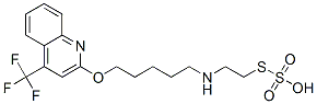 Thiosulfuric acid hydrogen S-[2-[[5-[[4-(trifluoromethyl)-2-quinolinyl]oxy]pentyl]amino]ethyl] ester Structure