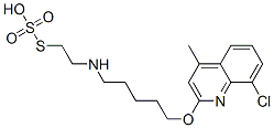 Thiosulfuric acid hydrogen S-[2-[[5-[(8-chloro-4-methyl-2-quinolyl)oxy]pentyl]amino]ethyl] ester Structure