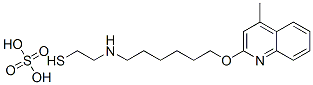 2-[6-(4-Methyl-2-quinolyloxy)hexyl]aminoethanethiol sulfate Structure