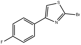 2-BROMO-4-(4-FLUORO-PHENYL)-THIAZOLE 구조식 이미지