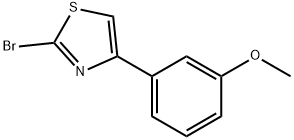 2-브로모-4-(3-메톡시-페닐)-티아졸 구조식 이미지