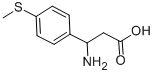 3-AMINO-3-(4-METHYLSULFANYL-PHENYL)-PROPIONIC ACID 구조식 이미지