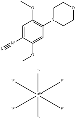 2,5-dimethoxy-4-(morpholin-4-yl)benzenediazonium hexafluorophosphate Structure