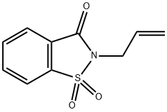 2-allyl-1,2-benzisothiazol-3(2H)-one 1,1-dioxide            Structure