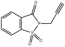 2-(2-propynyl)-1,2-benzisothiazol-3(2H)-one 1,1-dioxide Structure