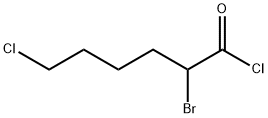 2-BROMO-6-CHLOROHEXANOYL CHLORIDE Structure