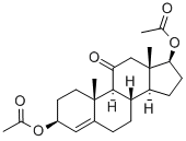 4-ANDROSTEN-3-BETA,17-BETA-DIOL-11-ONE디아세테이트 구조식 이미지