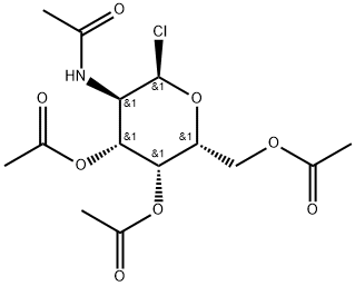 N,3,4,6-O-Tetraacetyl-α-D-galactosaMinyl Chloride 구조식 이미지