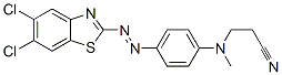 3-[[4-[(5,6-디클로로벤조티아졸-2-일)아조]페닐]메틸아미노]프로피오노니트릴 구조식 이미지
