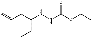 Hydrazinecarboxylic  acid,  2-(1-ethyl-3-butenyl)-,  ethyl  ester  (9CI) Structure