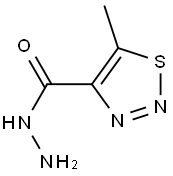 1,2,3-Thiadiazole-4-carboxylic  acid,  5-methyl-,  hydrazide Structure