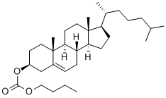 CHOLESTEROL N-BUTYL CARBONATE 구조식 이미지