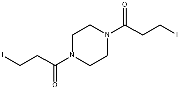 3-iodo-1-[4-(3-iodopropanoyl)piperazin-1-yl]propan-1-one 구조식 이미지