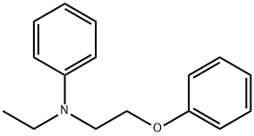 N-에틸-N-(2-페녹시에틸)아닐린 구조식 이미지