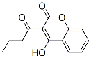 4-Hydroxy-3-(1-oxobutyl)-2H-1-benzopyran-2-one 구조식 이미지
