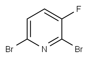 2,6-Dibromo-3-fluoropyridine 구조식 이미지