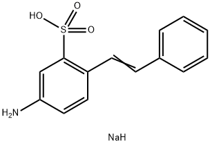 sodium 4-aminostilbene-2-sulphonate Structure