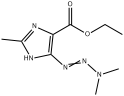 5-(3,3-Dimethyl-1-triazeno)-2-methyl-1H-imidazole-4-carboxylic acid ethyl ester Structure