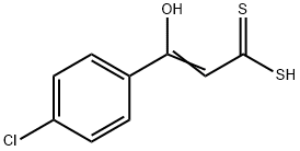 3-Hydroxy-3-(4-chlorophenyl)propenedithioic acid Structure