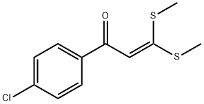 1-(4-CHLORO-PHENYL)-3,3-BIS-METHYLSULFANYL-PROPENONE Structure