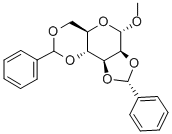 Methyl 2,3:4,6-Di-O-benzylidene-α-D-mannopryanoside 구조식 이미지