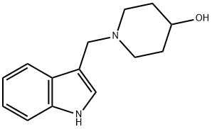 1-(1H-Indol-3-ylmethyl)-4-piperidinol Structure