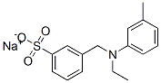 sodium 3-[[ethyl-m-tolyl)amino]methyl]benzenesulphonate 구조식 이미지