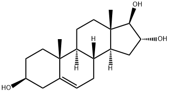 5-안드로스틴-3B,16A,17B-트리올 구조식 이미지