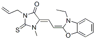 3-allyl-5-[(3-ethyl-3H-benzoxazol-2-ylidene)ethylidene]-1-methyl-2-thioxoimidazolidin-4-one 구조식 이미지