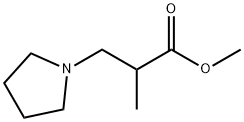 METHYL 2-METHYL-3-(PYRROLIDIN-1-YL)PROPANOATE Structure