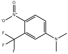 3-TRIFLUOROMETHYL-N,N-DIMETHYL-4-NITROANILINE 구조식 이미지